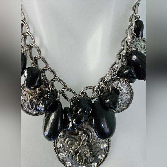 Chunky Western Rodeo Bling Necklace - Picture 7 of 10